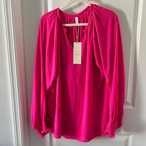 Chic Hot Pink Blouse